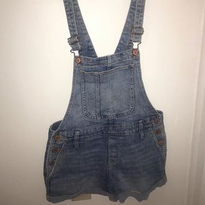 Jean overall shorts